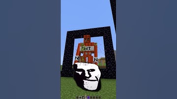 Building nether portals with various ranks in Minecraft #shorts #meme #memes