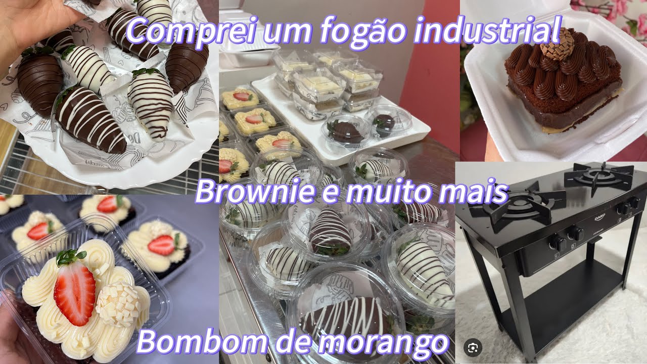 2 DIAS COMIGO | COMPREI UM FOGÃO INDUSTRIAL | BOMBOM DE MORANGO | BROWNIE E MUITO MAIS ❤️