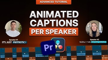 How to add Animated Captions by speaker in Premiere Pro (AutoCut 2025)