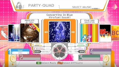 DDR Universe 3 - Concertino In Blue - Party-Quad Chart