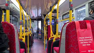 Journey on the Route X26 (2492 YY64TYO) Alexander Dennis E400MMC Hybrid Abellio London