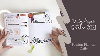 October 2021 Flip Through // Passion Planner Daily