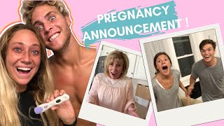 How I told my fam and friends I was pregnant w Ozzy! | Pregnancy Announcement Reactions | Lo Beeston