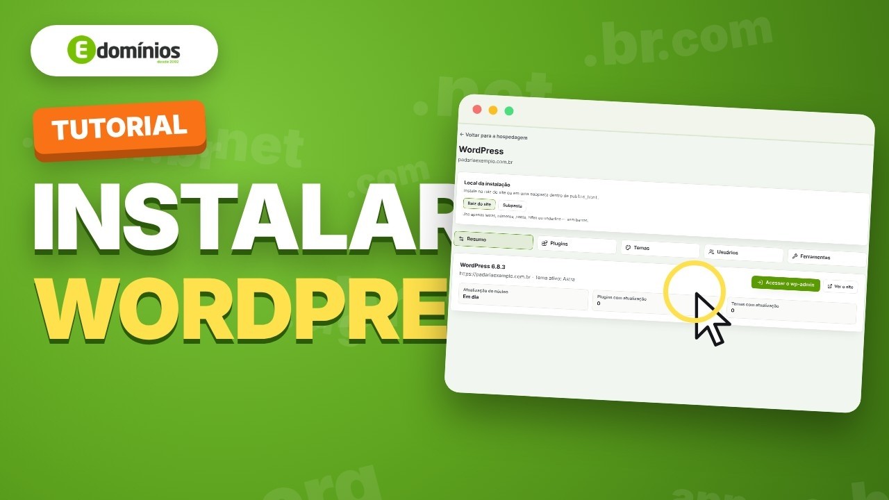 Vídeo: Instalar e gerenciar o WordPress