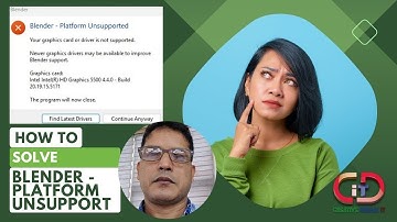 BLENDER - PLATFORM UNSUPPORTED | How to Fix Blender Graphics Card Driver Error I Solve this problem