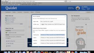 How to Embed Quizlet on Milford Website