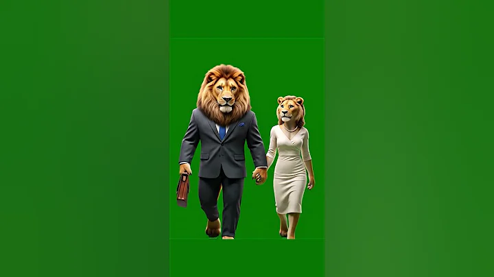 Lion couple Walking Green Screen Effect #animals #lion #greenscreen #chromakey #vfx #king