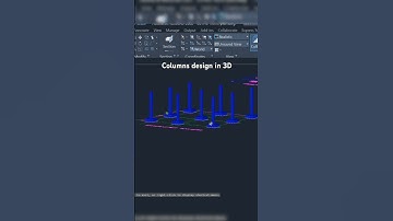 columns design in autocad 3d | autocad tutorial #autocad #cad