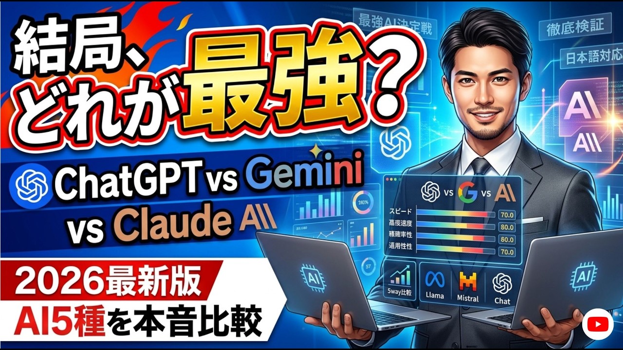ChatGPT・Gemini・Claude…結局どれを使えばいい？対話型AIの5選比較