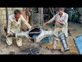 This is not easy to repair Truck axle is broken in difficult condition these guys repair to prove it