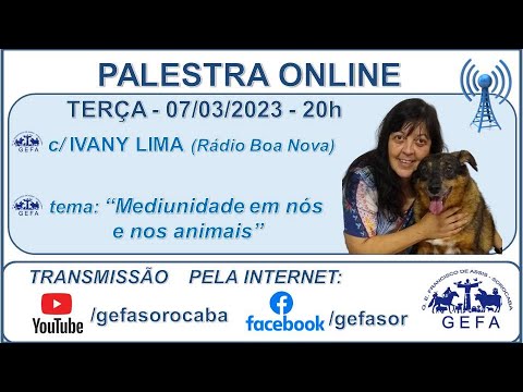 Assista: Palestra online - C/ IVANY LIMA (07/03/2023)