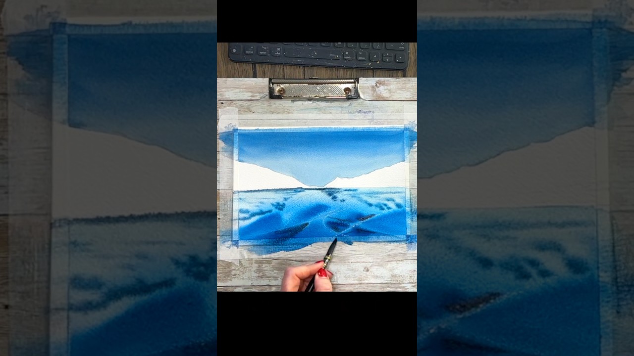 How to paint realistic ice and snow reflections 