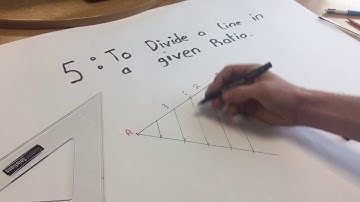 To divide a line in a given ratio.