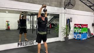 Dumbbell Standing Overhead Tricep Extension demonstration
