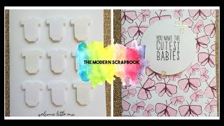 Welcome Little One - Baby Card using Studio Calico Stamps