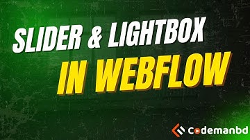Live Webflow Tutorial: Create a Slider & Lightbox Step-by-Step! || Alamgir H Kobir