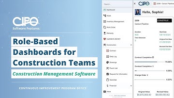 Role-Based Dashboards for Construction Teams—Personalized for Every Team Member #pmsoftware #pmis