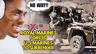 American Reacts to Royal Marines Forcing American Marines to Surrender