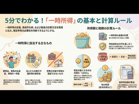【国税庁タックスアンサー｜所得税】No.1490 一時所得