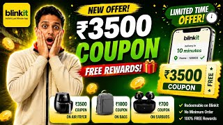Blinkit New Offer 2026 🔥 ₹3500 Coupon Trick | Free Rewards Today | Shin Sprint Event