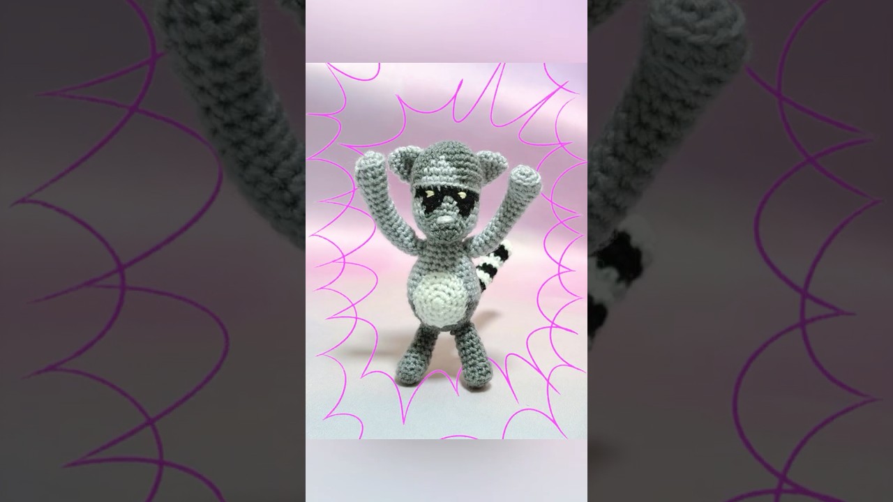 あみぐるみ】ワオキツネザルのぼんちゃん【ドズル社】みんなを元気づけ