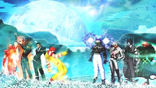 [KOF Mugen] Johnny Chris Team vs Random Bosses Team