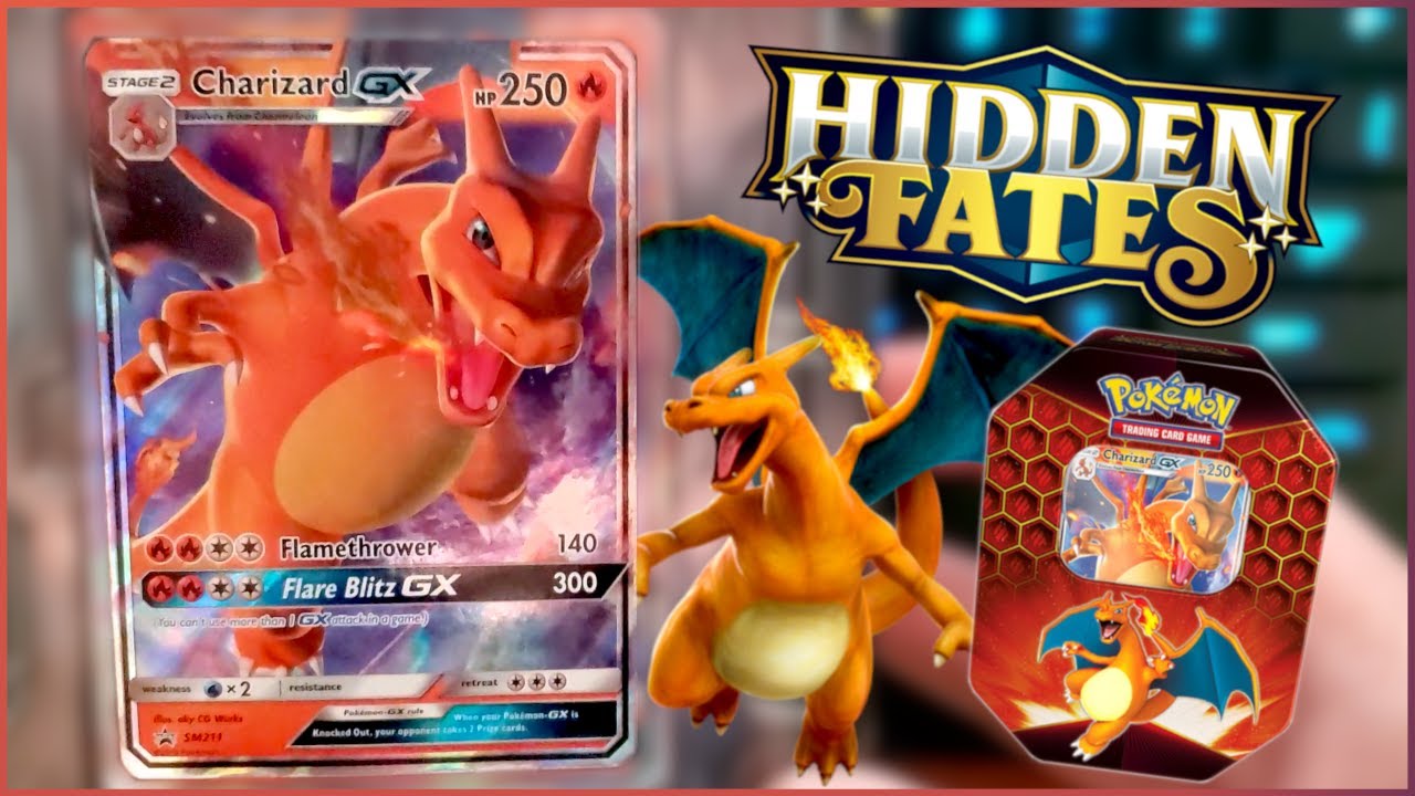 Hidden Fates Charizard Tin - YouTube