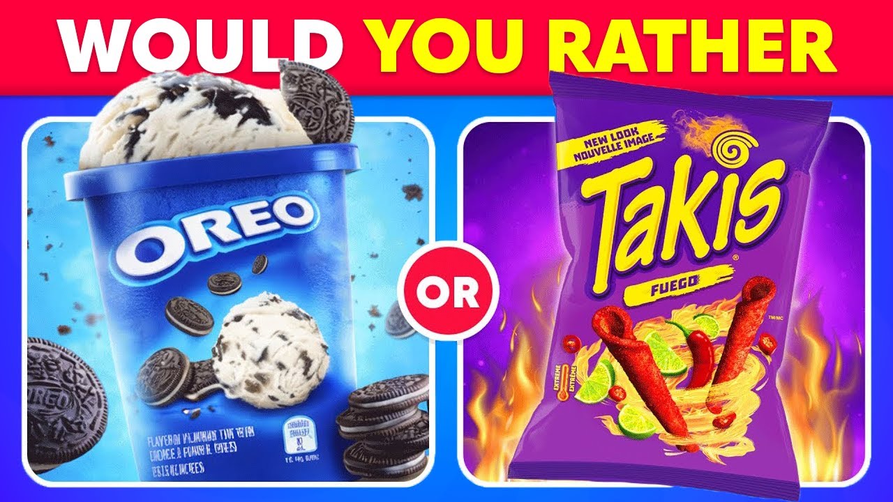 Would You Rather...? Junk Food Edition 🍨🍟 | 2026 Food Favorites 🍔 Quiz Fire