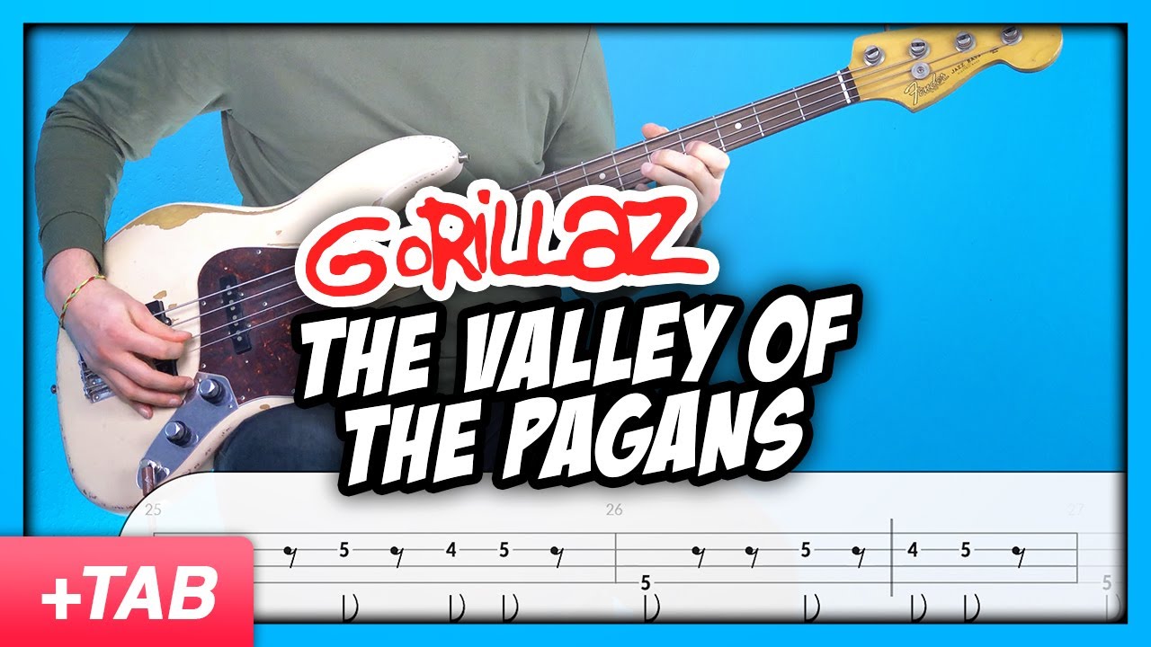 Gorillaz The Valley of The Pagans (feat. Beck) Bass Cover with Play