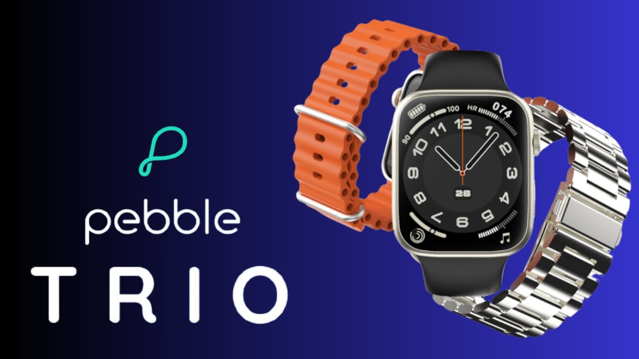 Pebble Trio⚡| Smartwatch Comes With 3 In Strap |🔥