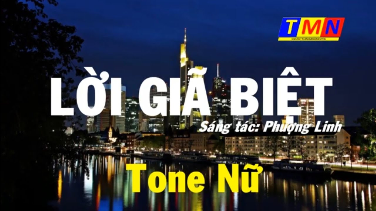 [KARAOKE] Lời giã biệt (Phượng Linh) – Tone Nữ (A) - #coverbytmn