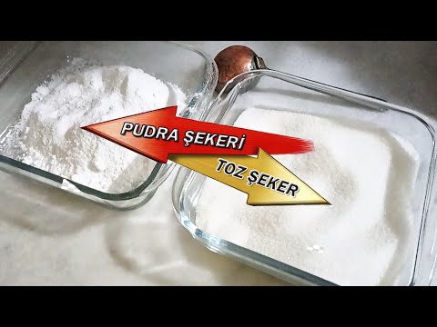 TOZ ŞEKERDEN PUDRA ŞEKERİ YAPILIŞI │ PUDRA ŞEKERİ NASIL YAPILIR