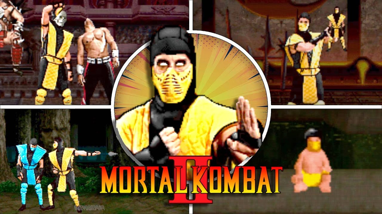 Руководство по Скорпиону — все фаталити, френдшип, бабалити и фаталити на этапах | Mortal Kombat II