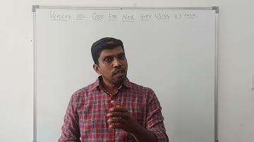 NOR Gate using 2 to 1 Mux || Verilog HDL || Learn Thought || S Vijay Murugan