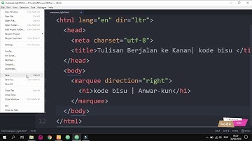 Cara Membuat Tulisan Berjalan ke Kanan di HTML