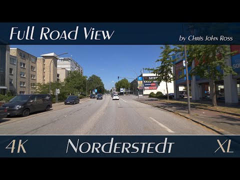 Norderstedt, Germany: Stadtfahrt - City Tour - 4K (60p) UHD - Cinema Quality - XL-Video
