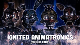 [FNaF Speed Edit] Making Ignited FNAF PLUS Animatronics! (Part 1)