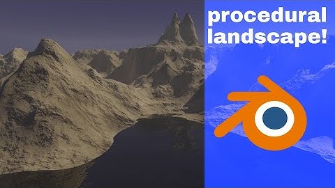 how to make procedural landscapes in blender