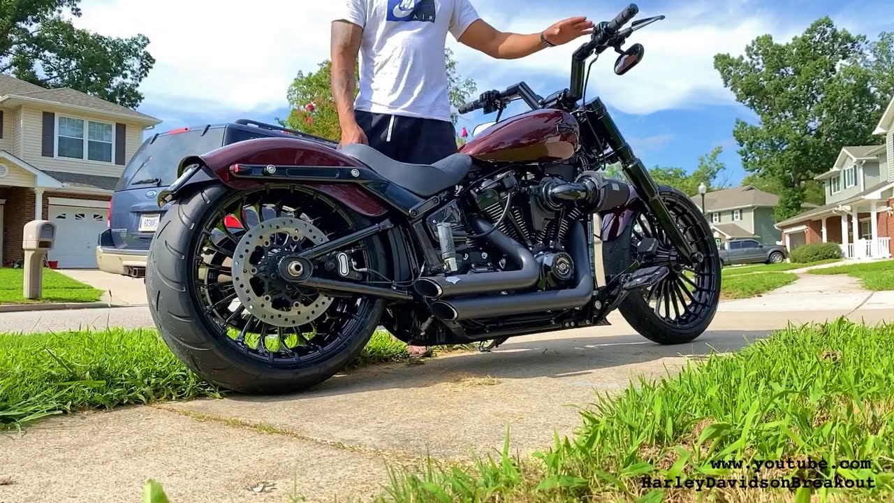 HarleyDavidson Breakout Suspension Show (Craig from USA) YouTube