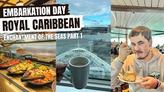 EMBARKATION DAY Part 1: ROYAL CARIBBEAN Enchantment of The Seas - Jan 2023