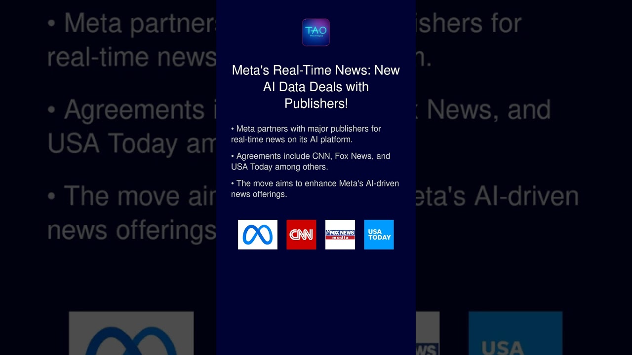 Meta's Real-Time News: New AI Data Deals with Publishers!