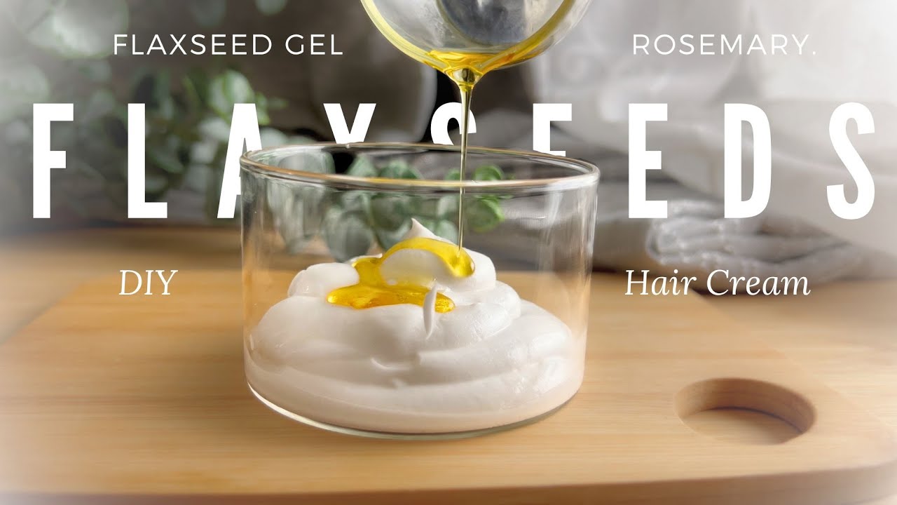 Homemade Flaxseed Gel & Rosemary Hair Cream Let's TRY This Again