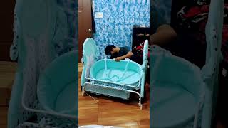 Unboxing & assembling cradle & Bassinet of baby boy from firstcry screenshot 5