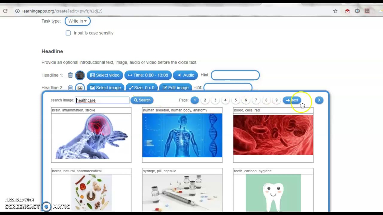 Cloze text LearningApps - YouTube