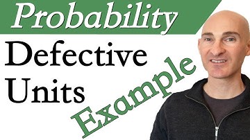 Probability Defective Units Example