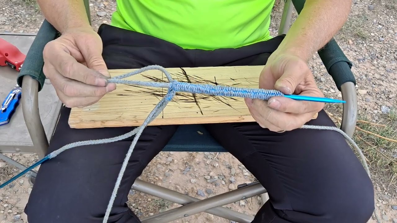 Winch rope splice method, spectra dyneema UHMWPE