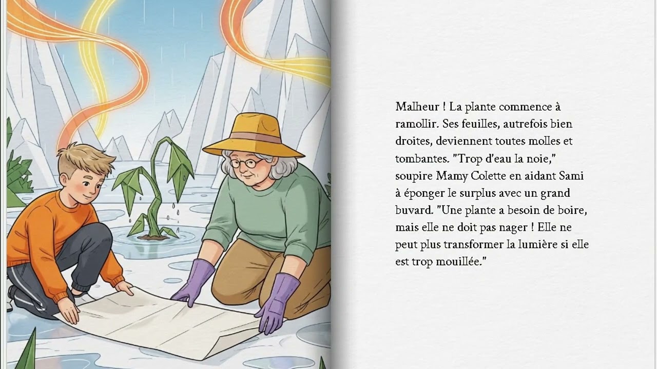 Le Jardin Soleil French histoire pour enfants sciences amusantes pour les enfants