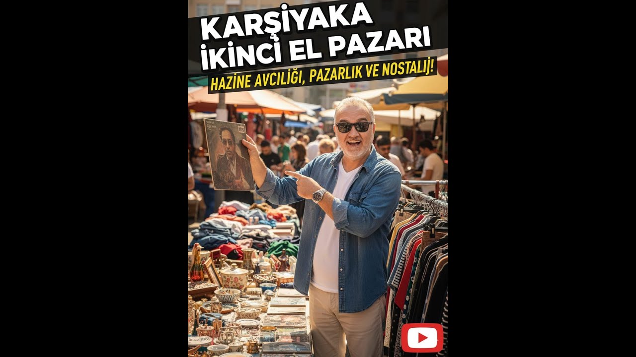 İzmir Karşıyaka 2. El Pazarı [4K] Harika Görüntülerle Gezi Vlog Ekim 2025