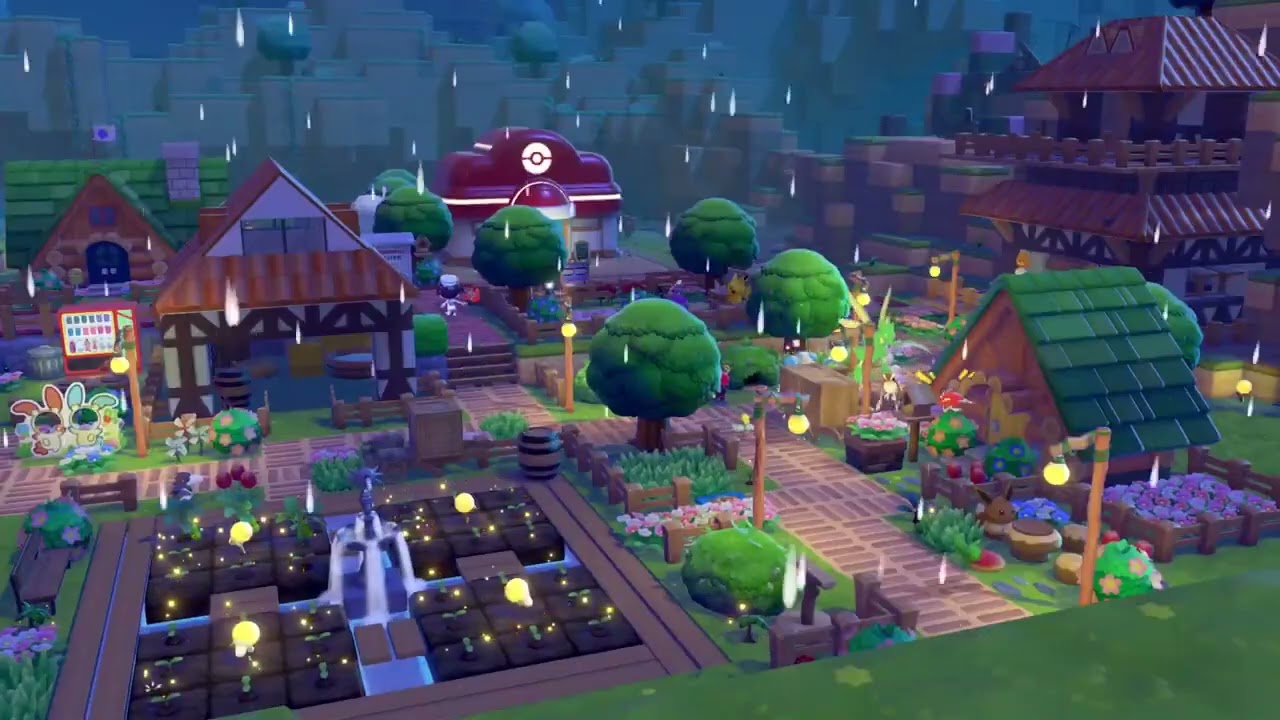 a rainy day in pokopia☔️ /雨の日のぽこポケ☔️