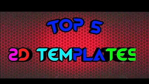 Top 5 2d intro templates no text+download #2